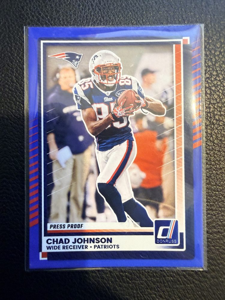 Chad Johnson — Donruss Press Proof (Patriots)