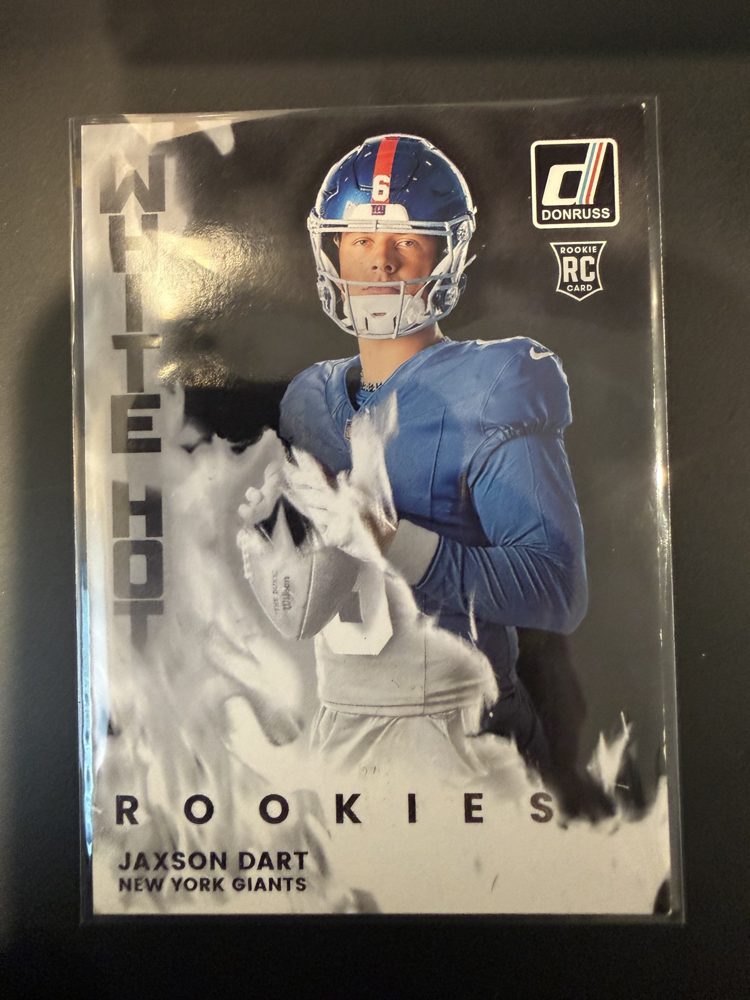 Jaxson Dart — Donruss 'White Hot Rookies' (Giants)